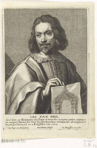 Ritratto di Leo van Heil da Frederik Bouttats the Elder